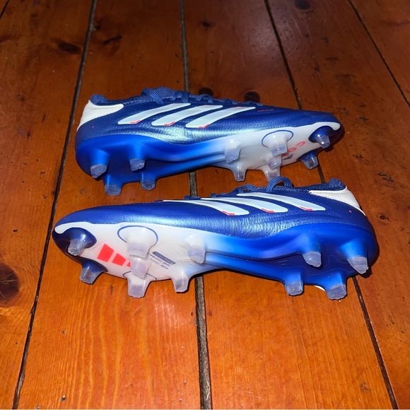 ***NWT*** Adidas COPA PURE 2+ FG Blue & White Soccer Cleats - Picture 2 of 8